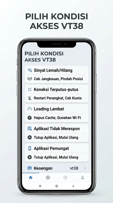 Tampilan link alternatif vt38